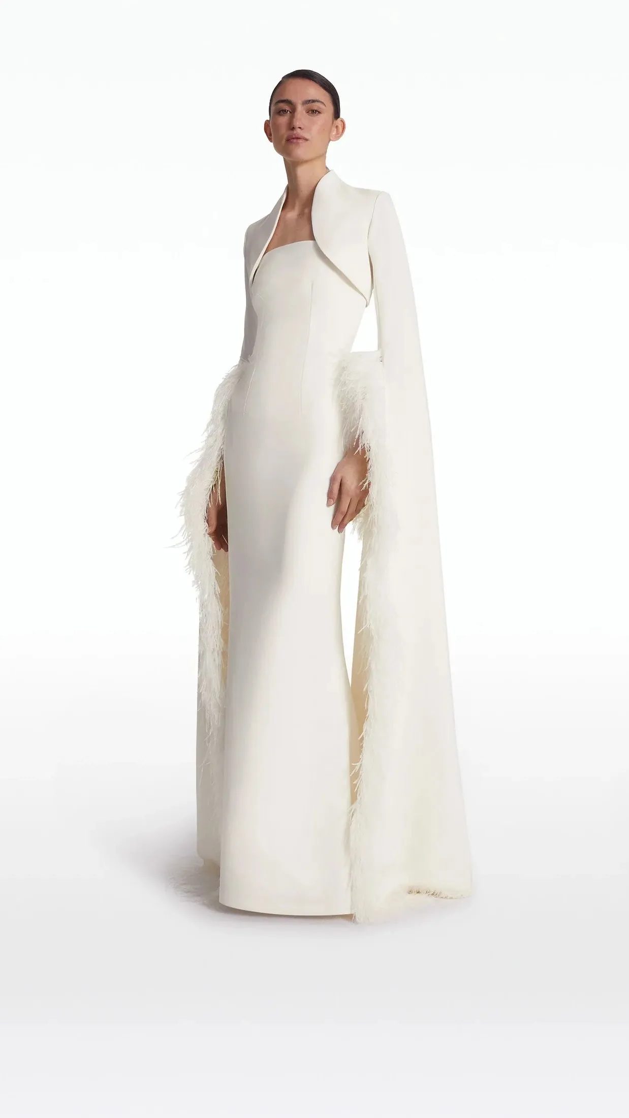 Amari Harness with Ostrich Feathers