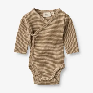Body Wraparound Chia | Baby - beige rib stripe