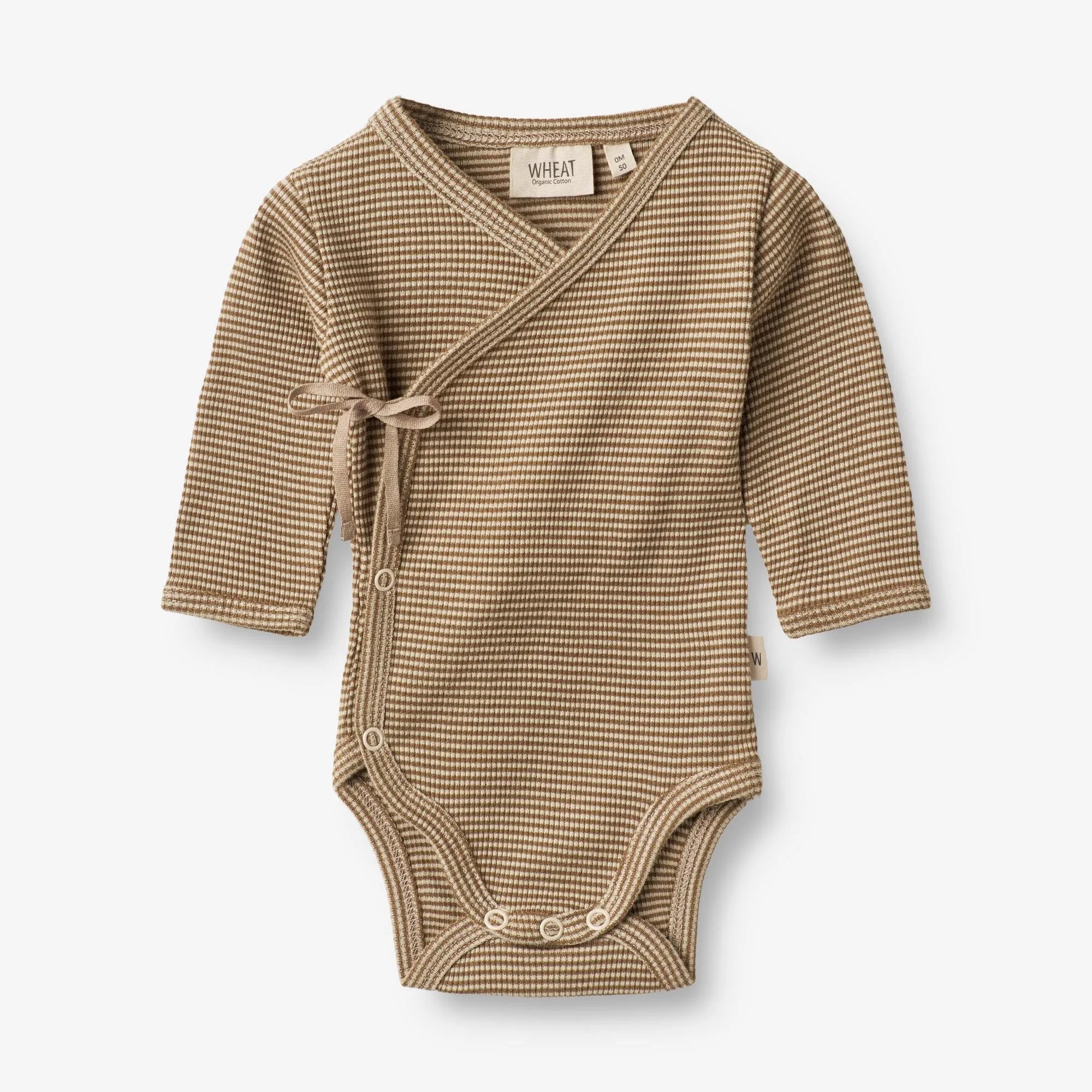 Body Wraparound Chia | Baby - beige rib stripe