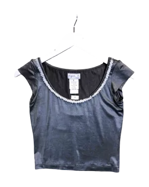 Size 1 (8) | Agnès B Silver Y2K Babydoll Top