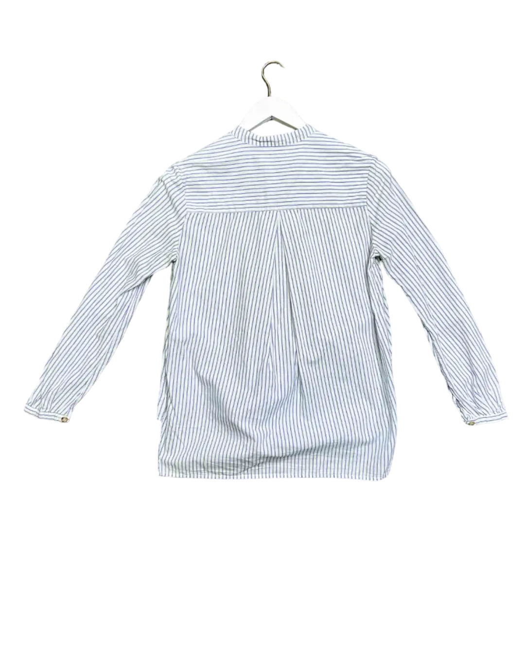 Size 1 (8) | Lee Mathews Collarless Button Down Shirt