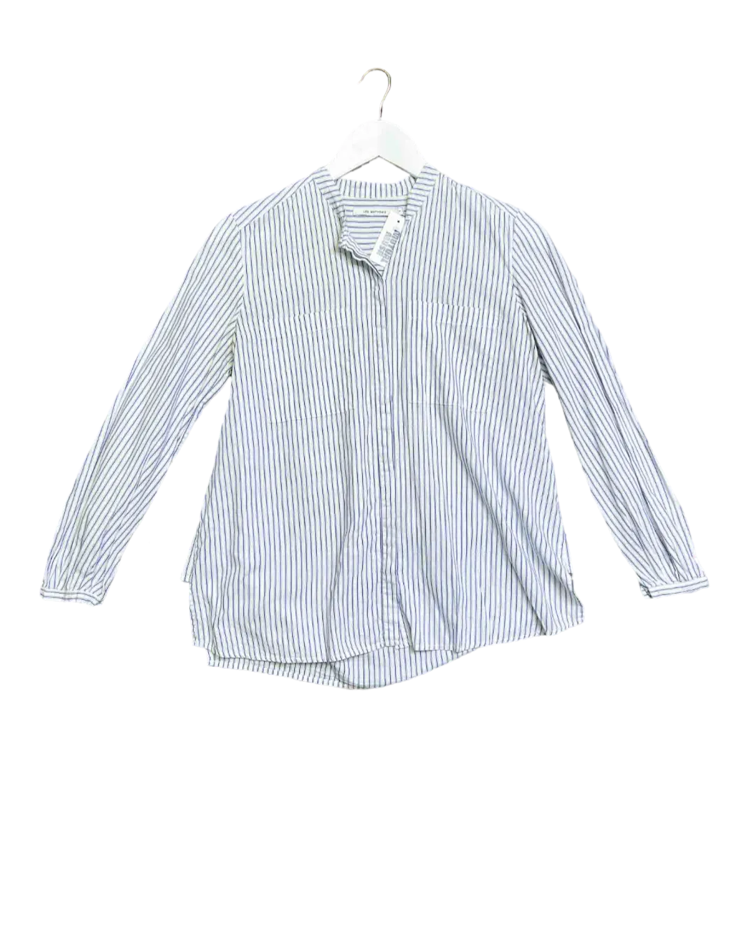 Size 1 (8) | Lee Mathews Collarless Button Down Shirt