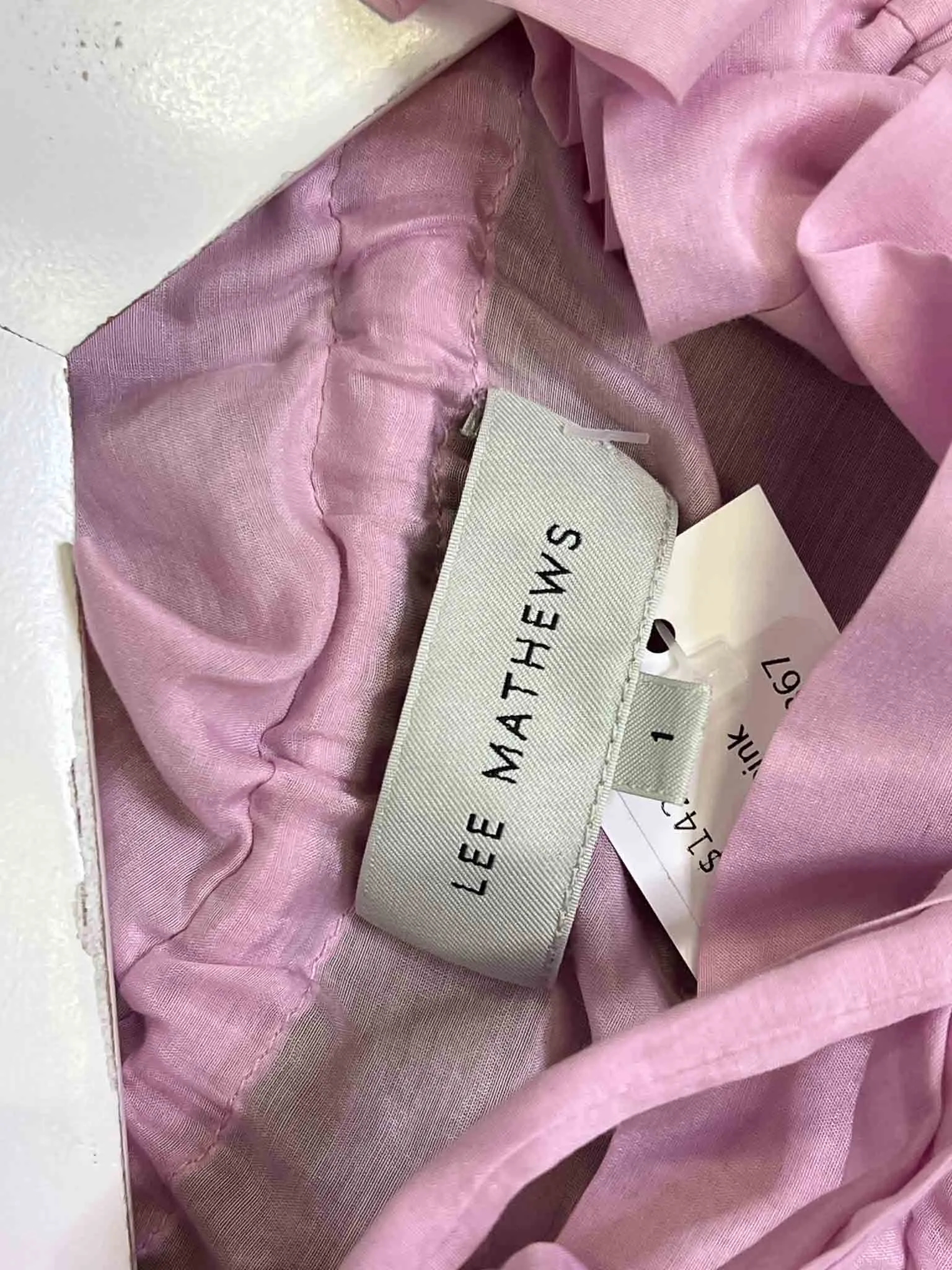 Size 1 (8) |  Lee Mathews Lilac Silk Cotton Dress