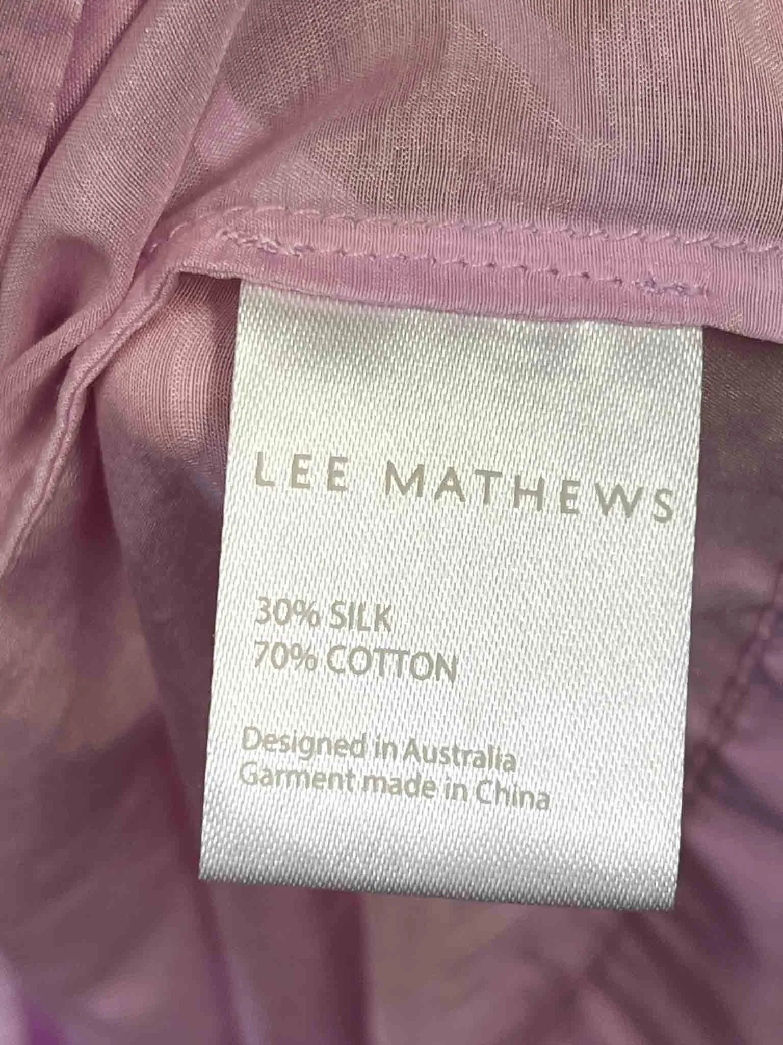 Size 1 (8) |  Lee Mathews Lilac Silk Cotton Dress