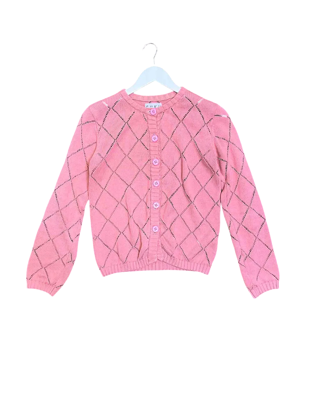 Size 1 (8) | SUKU Eyelet Cotton Knit Cardi