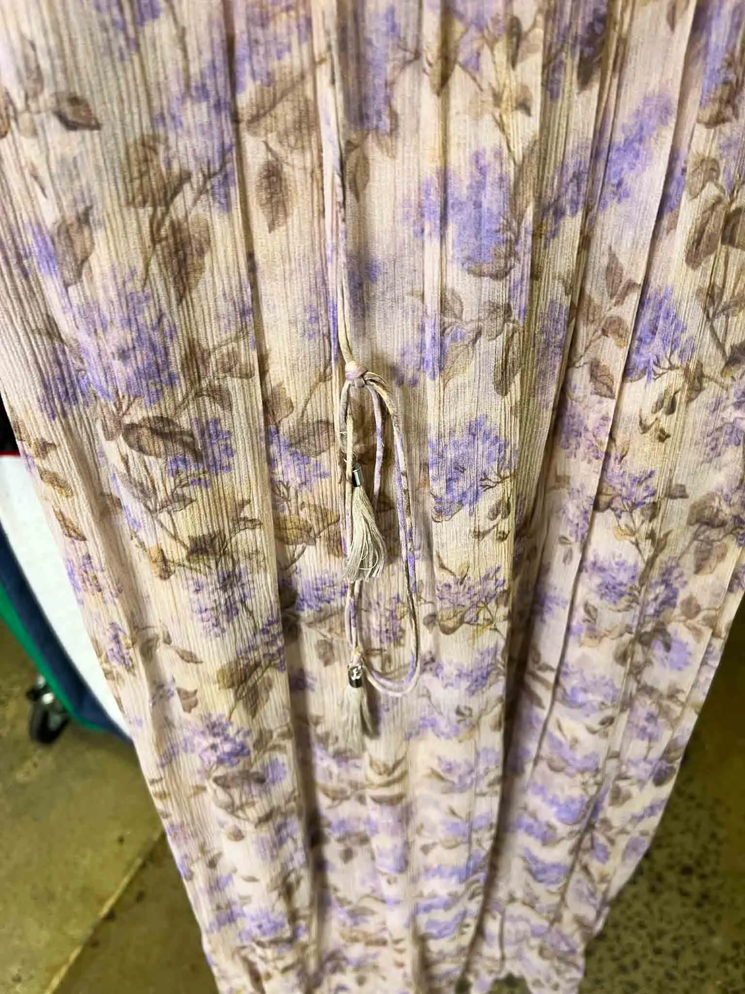 Size 1 (8) | Zimmermann Stranded Bib Floral Midi Dress