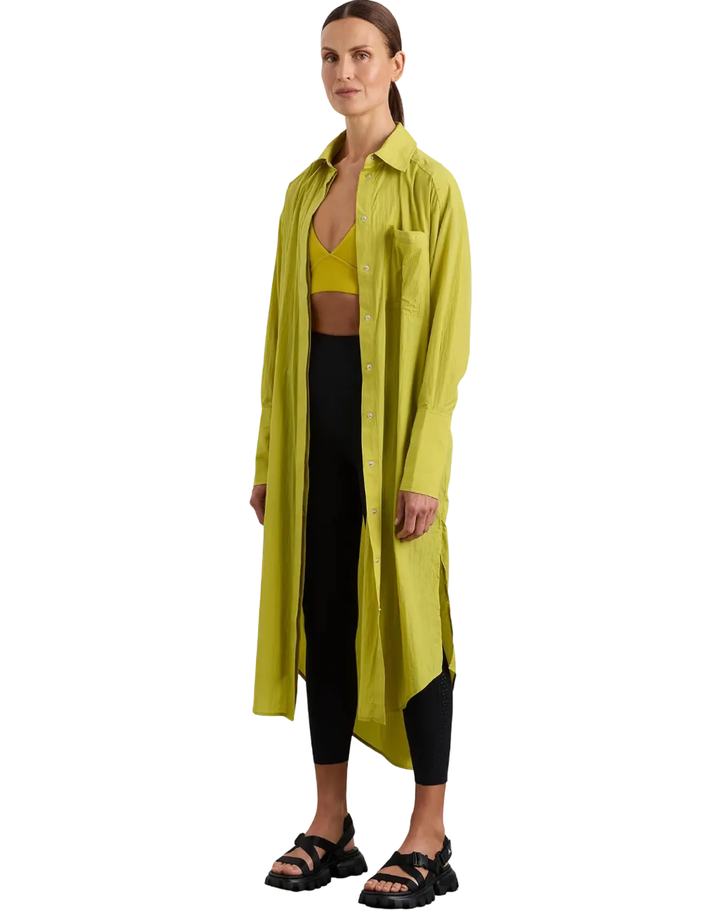 Size 12 | Aje Athletica Oversized Nylon Shirt Dress