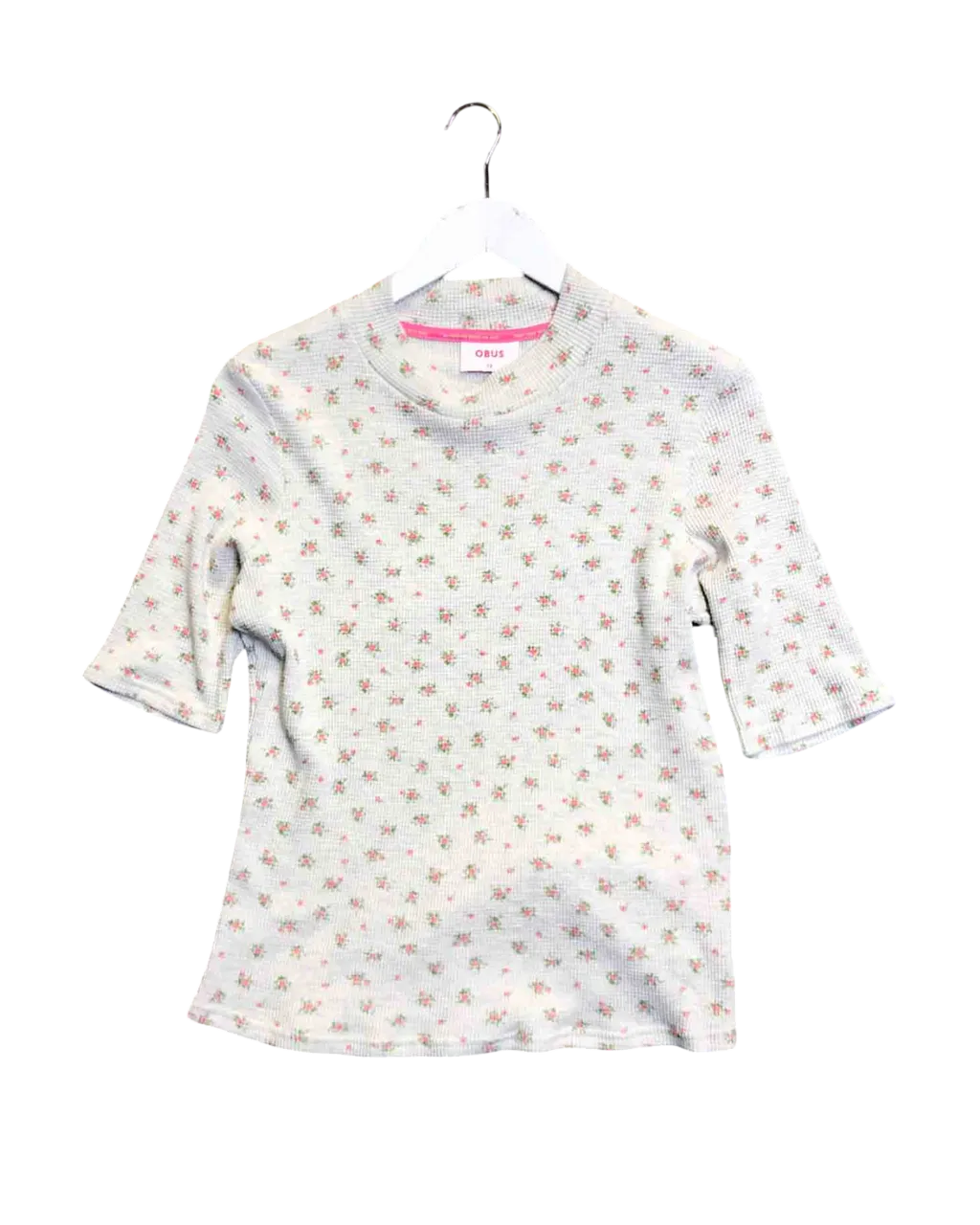 Size 12 | Obus Floral Waffle Knit T-Shirt