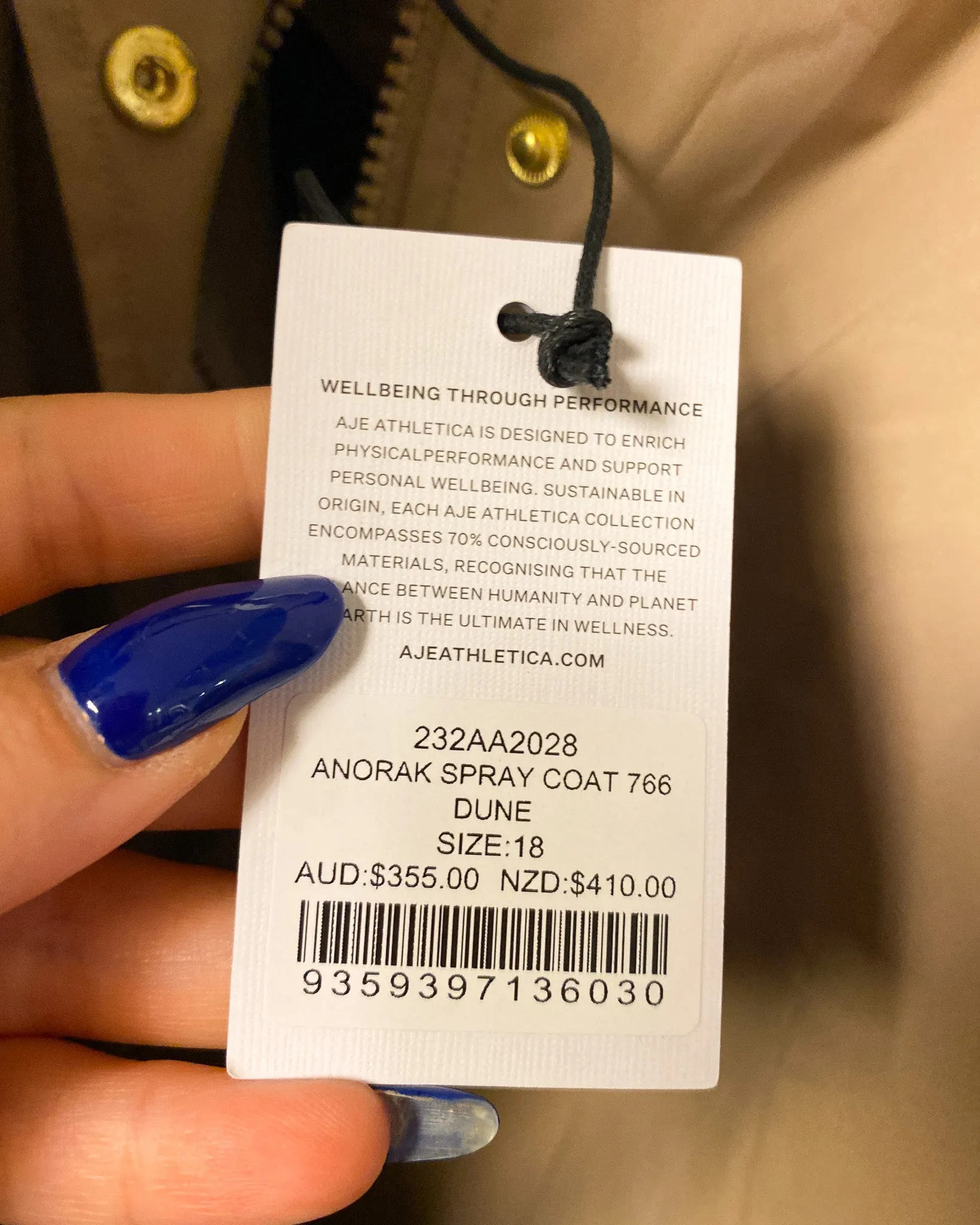 Size 18 | Aje Athletica Spray Anorak Jacket