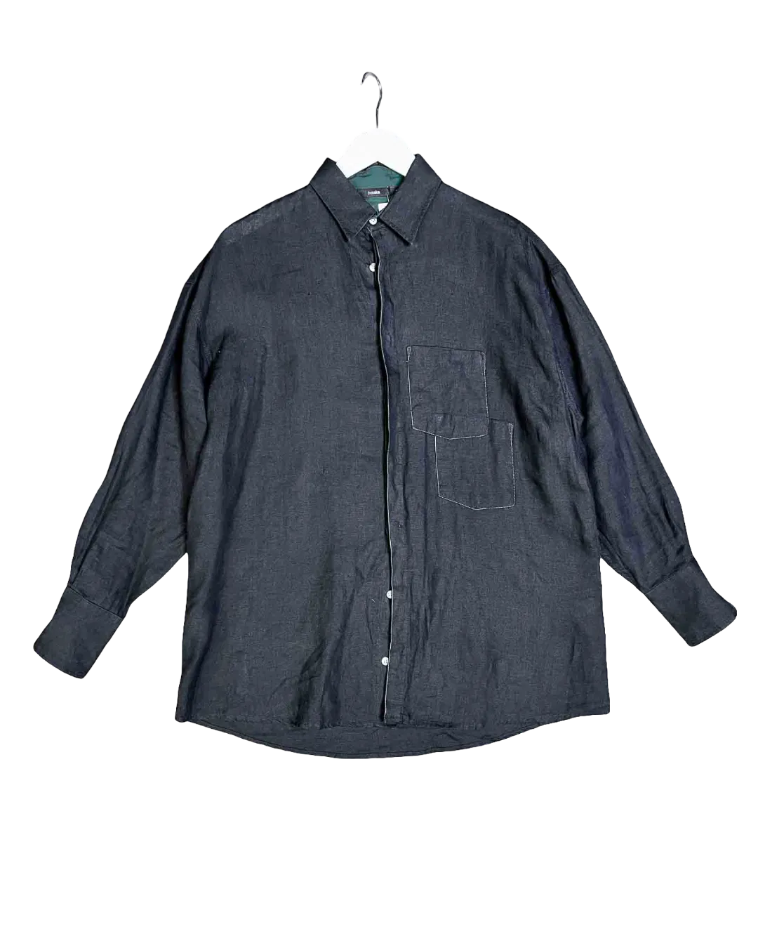 Size 2 (M) | Bassike Oversized Linen Shirt