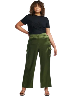 Size 22 |  Estelle Tess Satin Wide Leg Pants With Tags