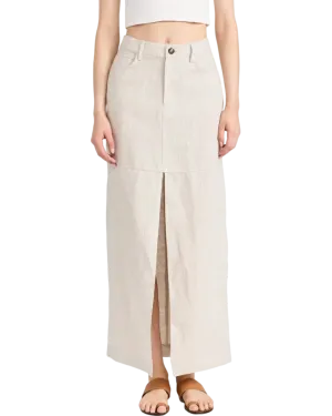 Size 22 | Reformation Linen Maxi Skirt