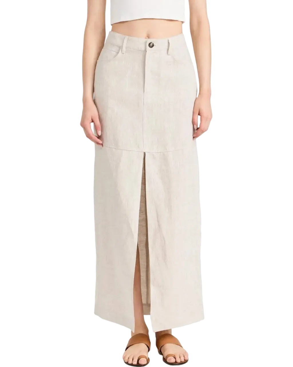 Size 22 | Reformation Linen Maxi Skirt