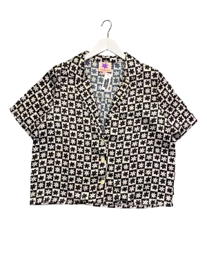 Size 2XL | Lisa Says Gah Satin Shirt