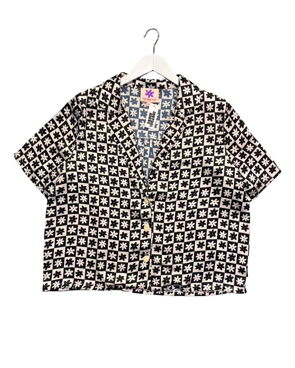 Size 2XL | Lisa Says Gah Satin Shirt