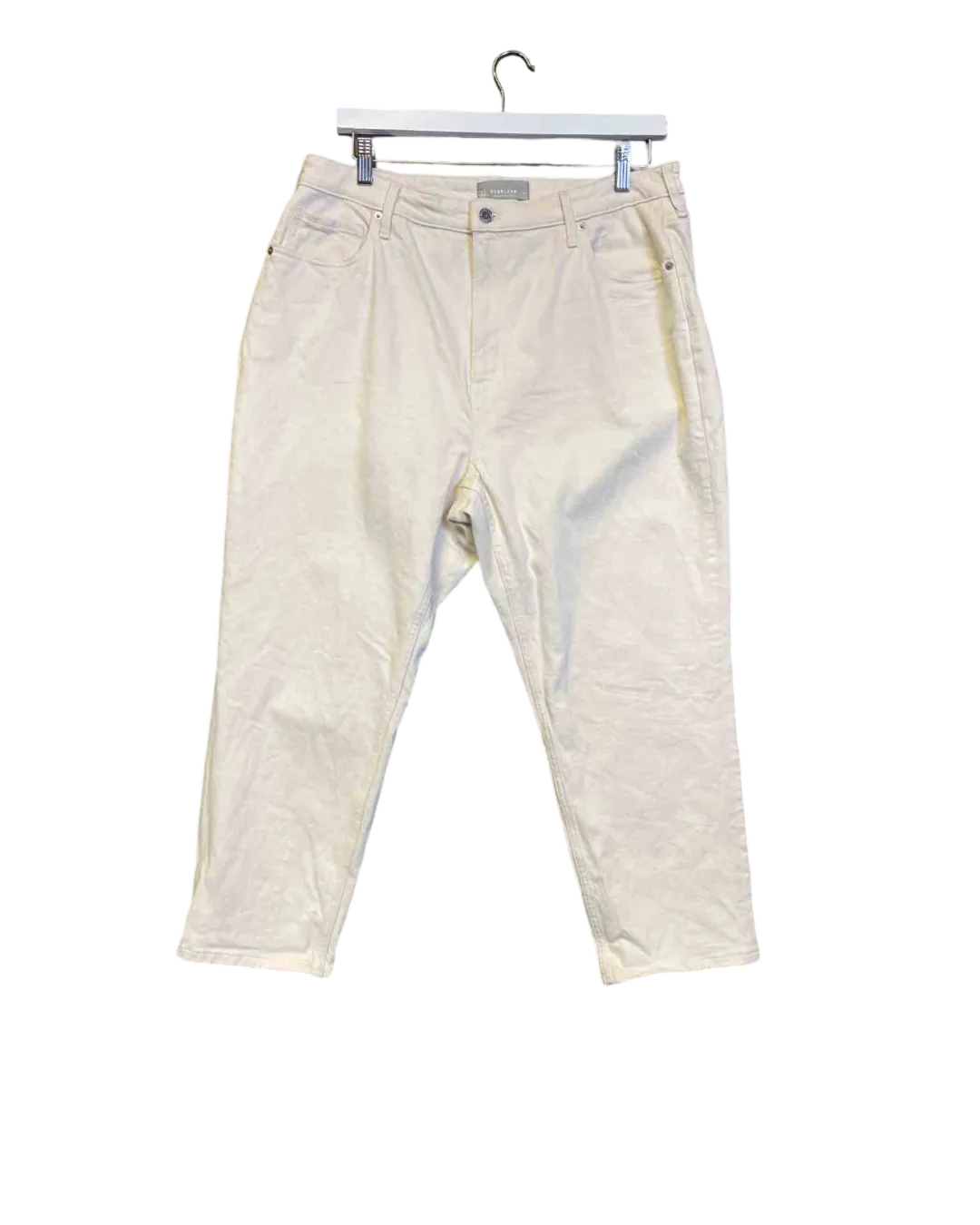 Size 33 | Everlane Tapered Cream Jeans