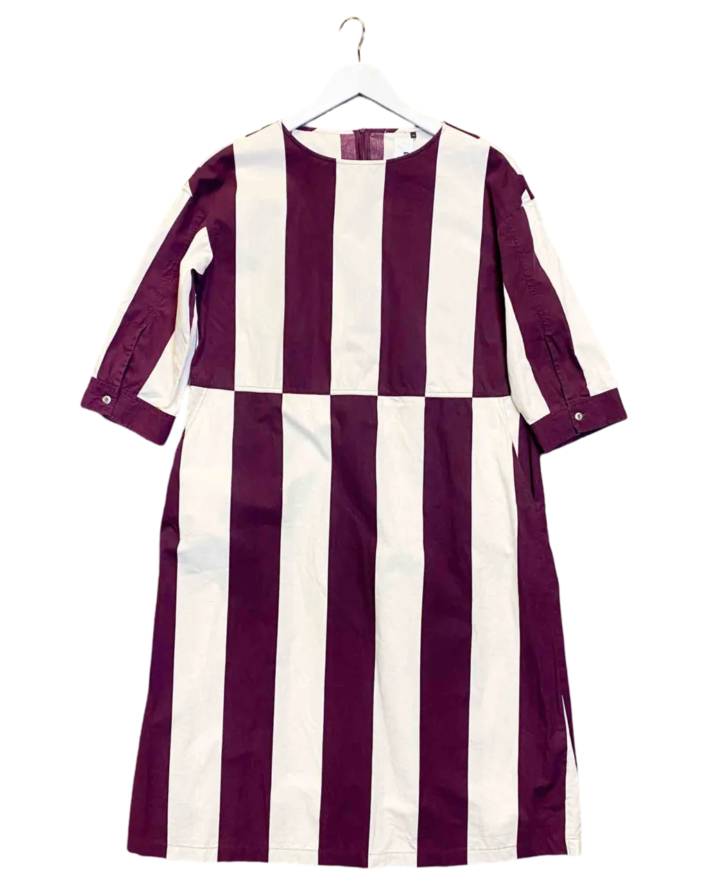 Size 44 (16) | Marimekko Striped Cotton Midi Dress