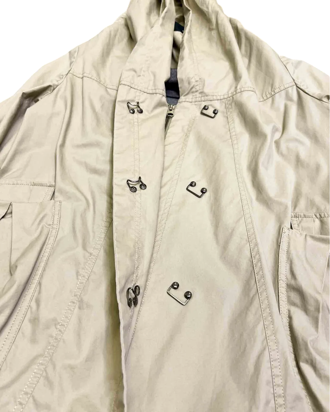 Size 44 (M/L) | M Tsubomi Asymmetrical Hooded Coat