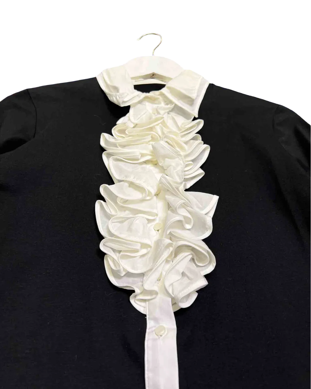 Size 44 (XL) | Anne Fontaine Ruffle Shirt