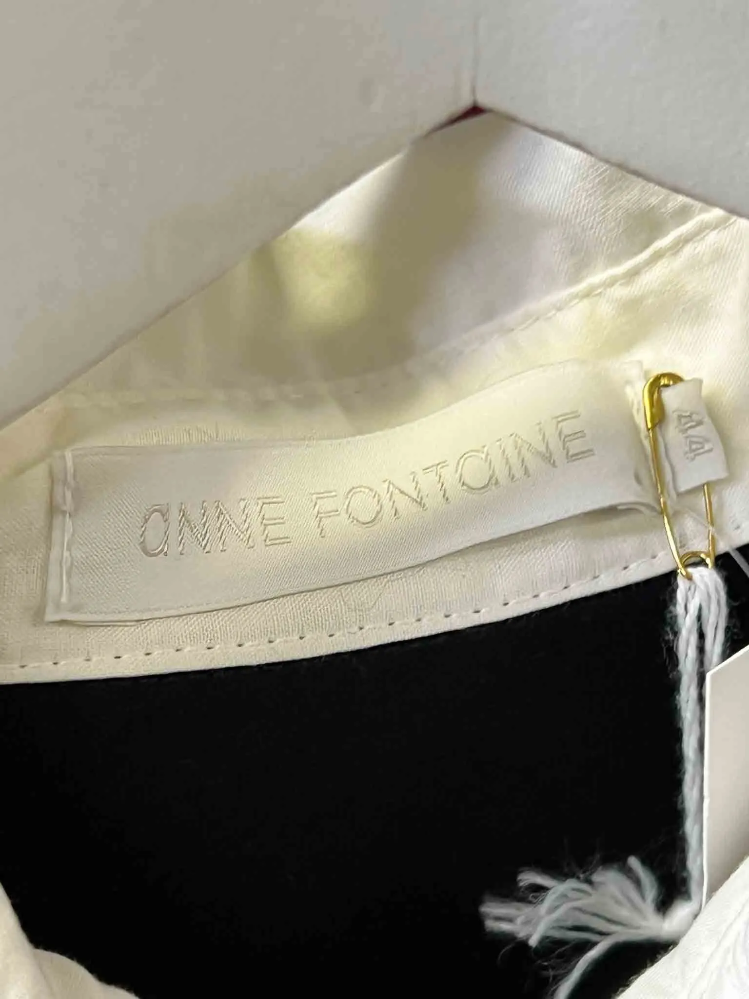 Size 44 (XL) | Anne Fontaine Ruffle Shirt