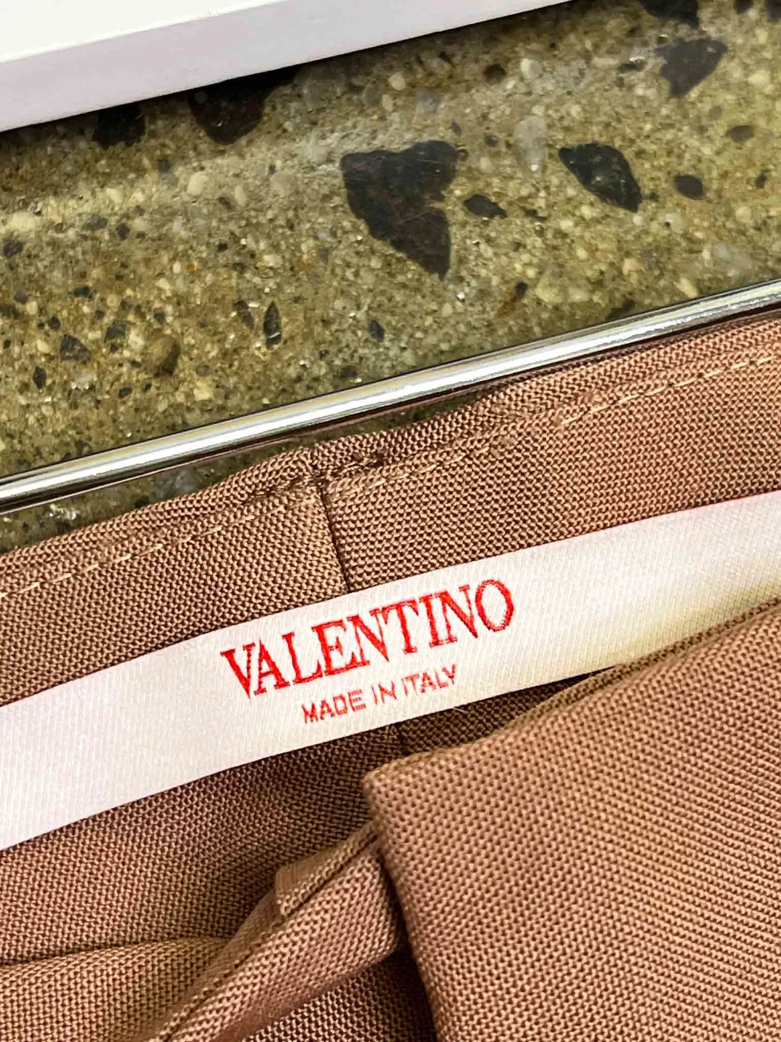 Size 48 (34) | Valentino Terracotta Wool Wide Leg Pants