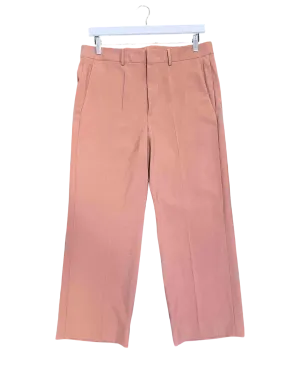 Size 48 (34) | Valentino Terracotta Wool Wide Leg Pants