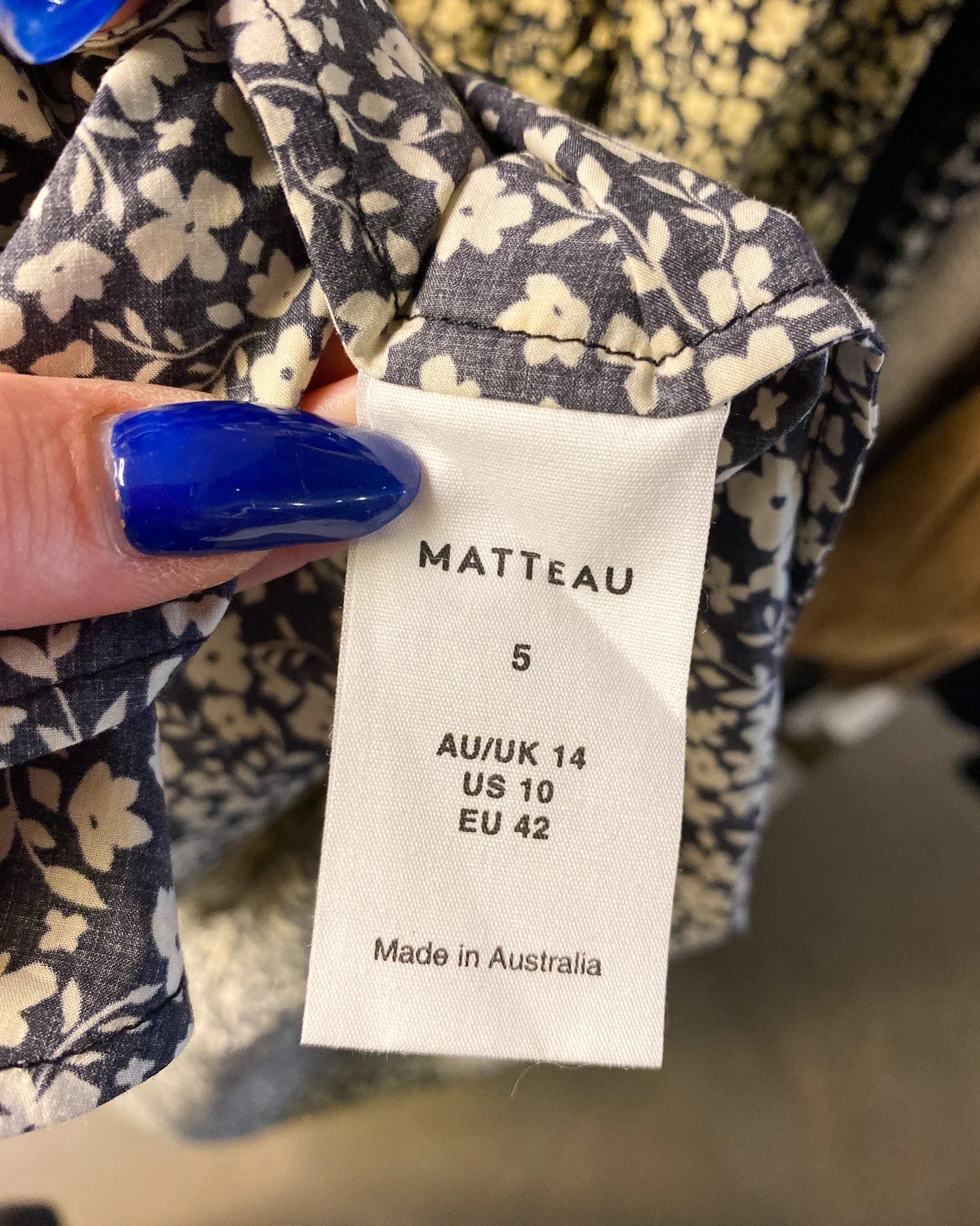 Size 5 (XL) | Matteau Cotton Floral Maxi Dress