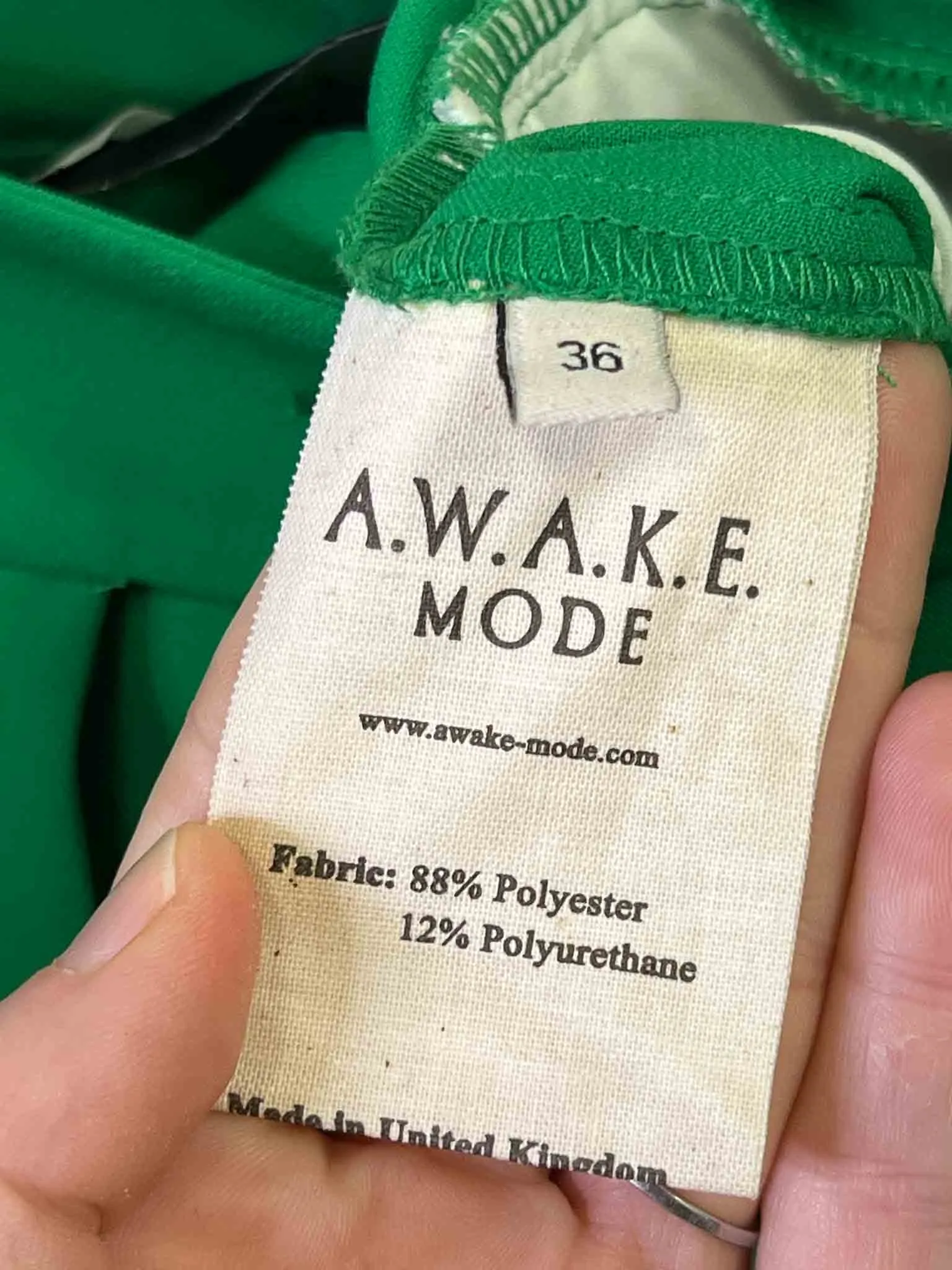 Size 6 | A.W.A.K.E. Mode Green Straight Pants