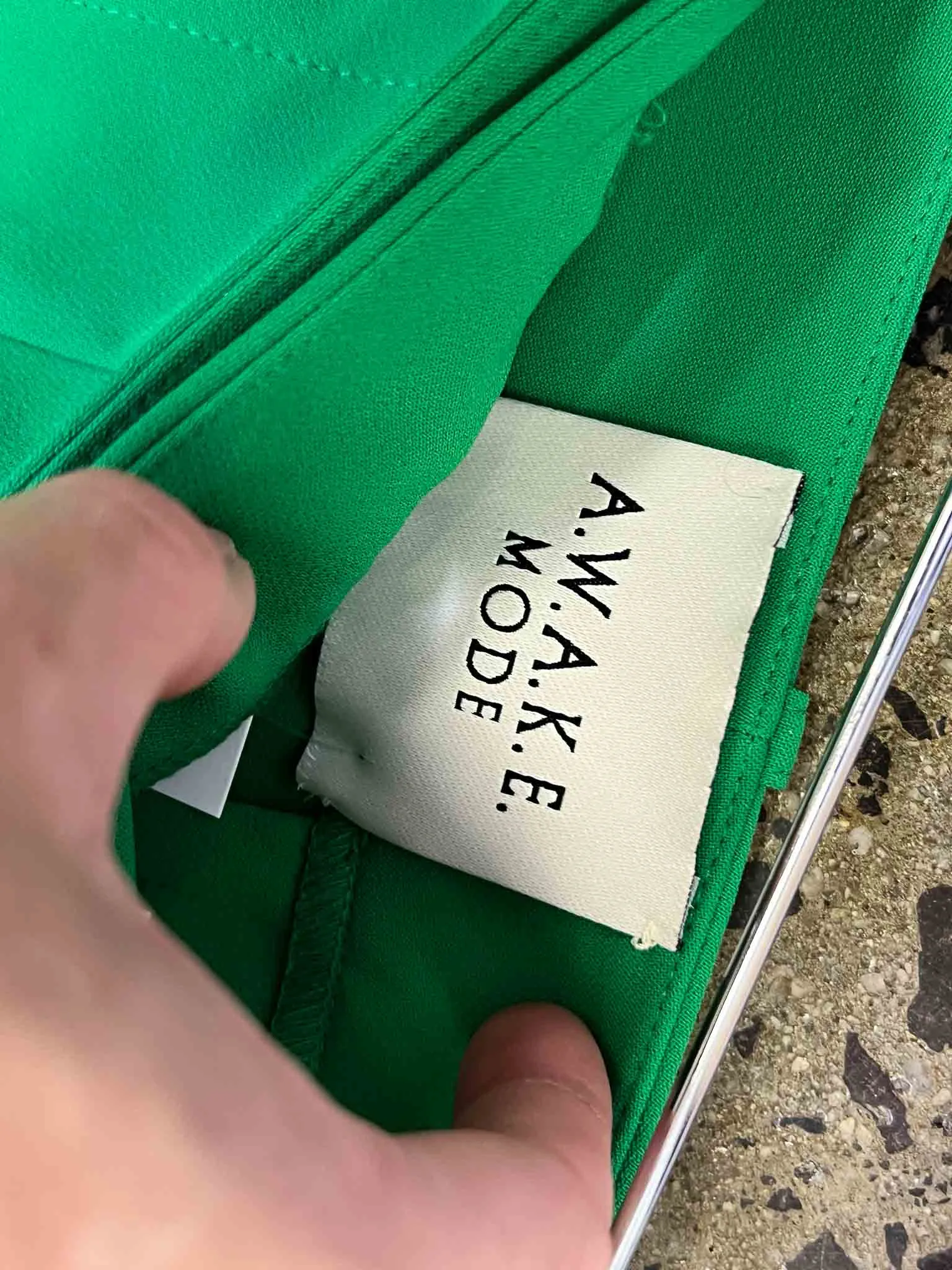 Size 6 | A.W.A.K.E. Mode Green Straight Pants