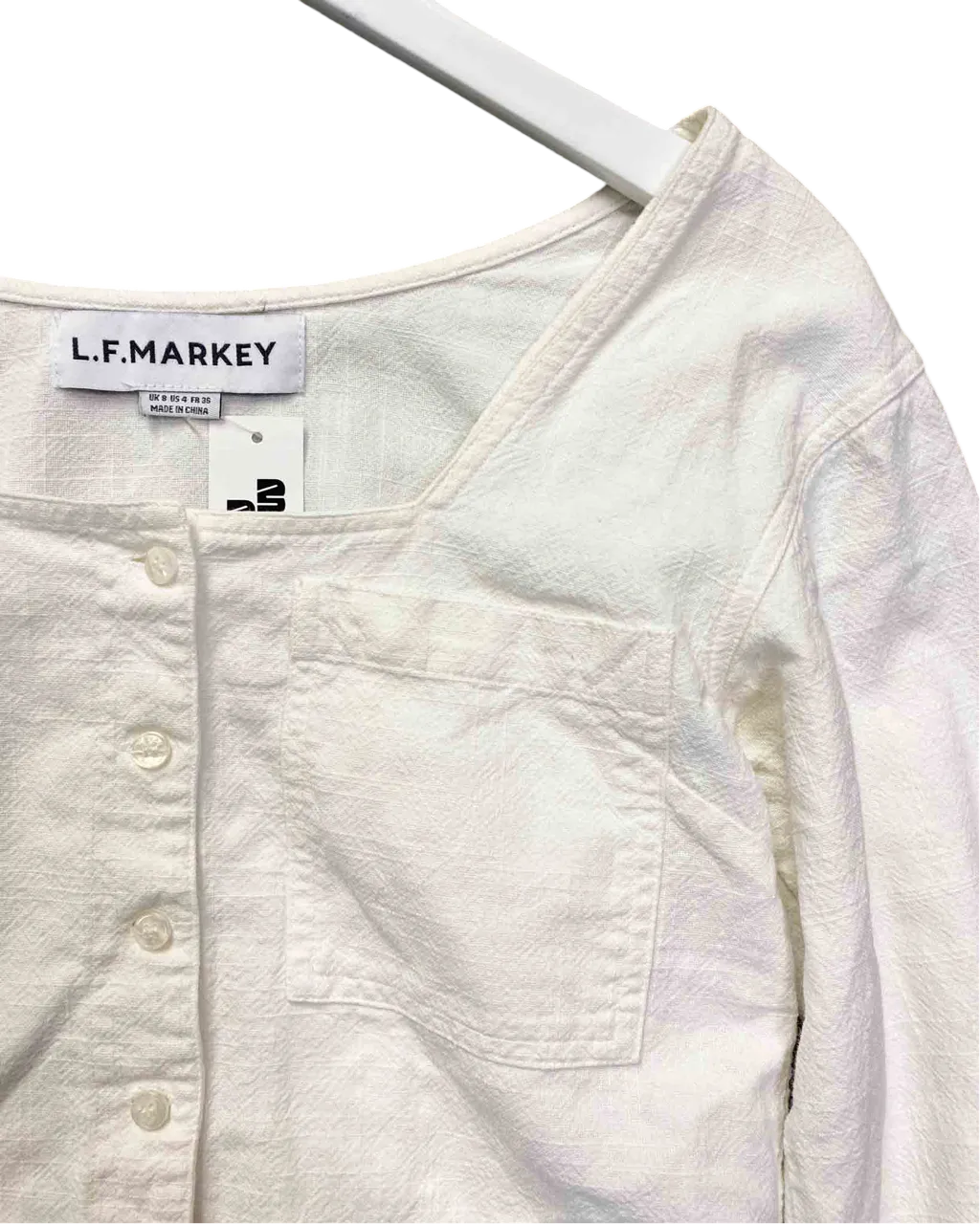 Size 8 | L.F Markey Linen Cropped Top