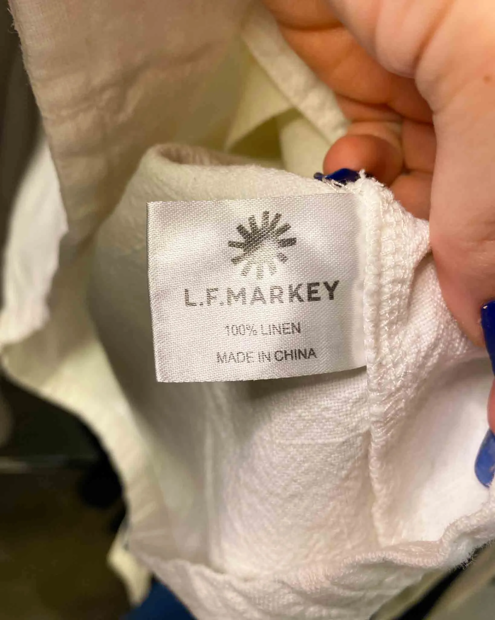 Size 8 | L.F Markey Linen Cropped Top