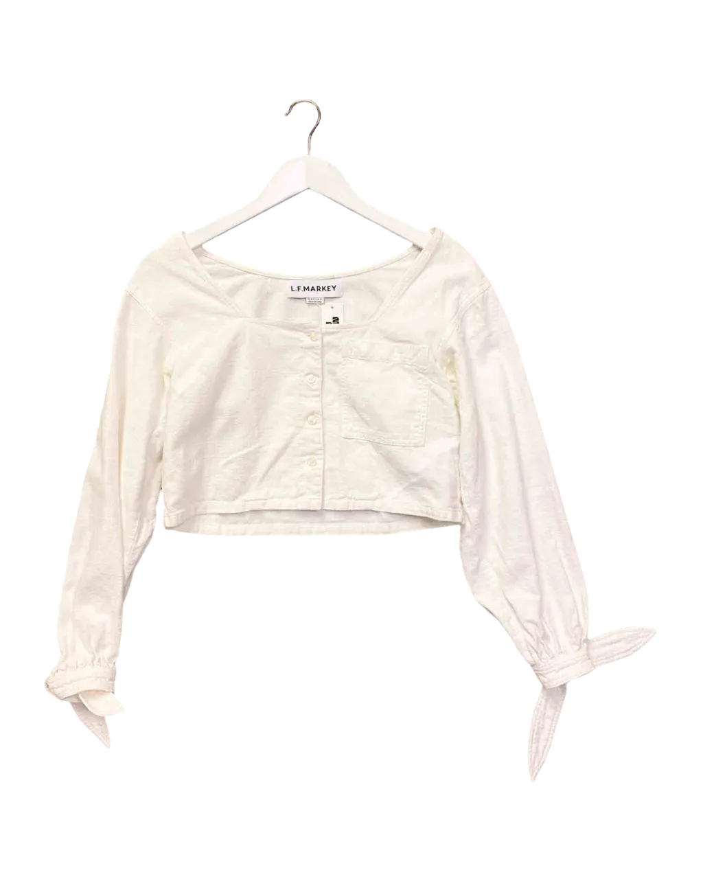 Size 8 | L.F Markey Linen Cropped Top