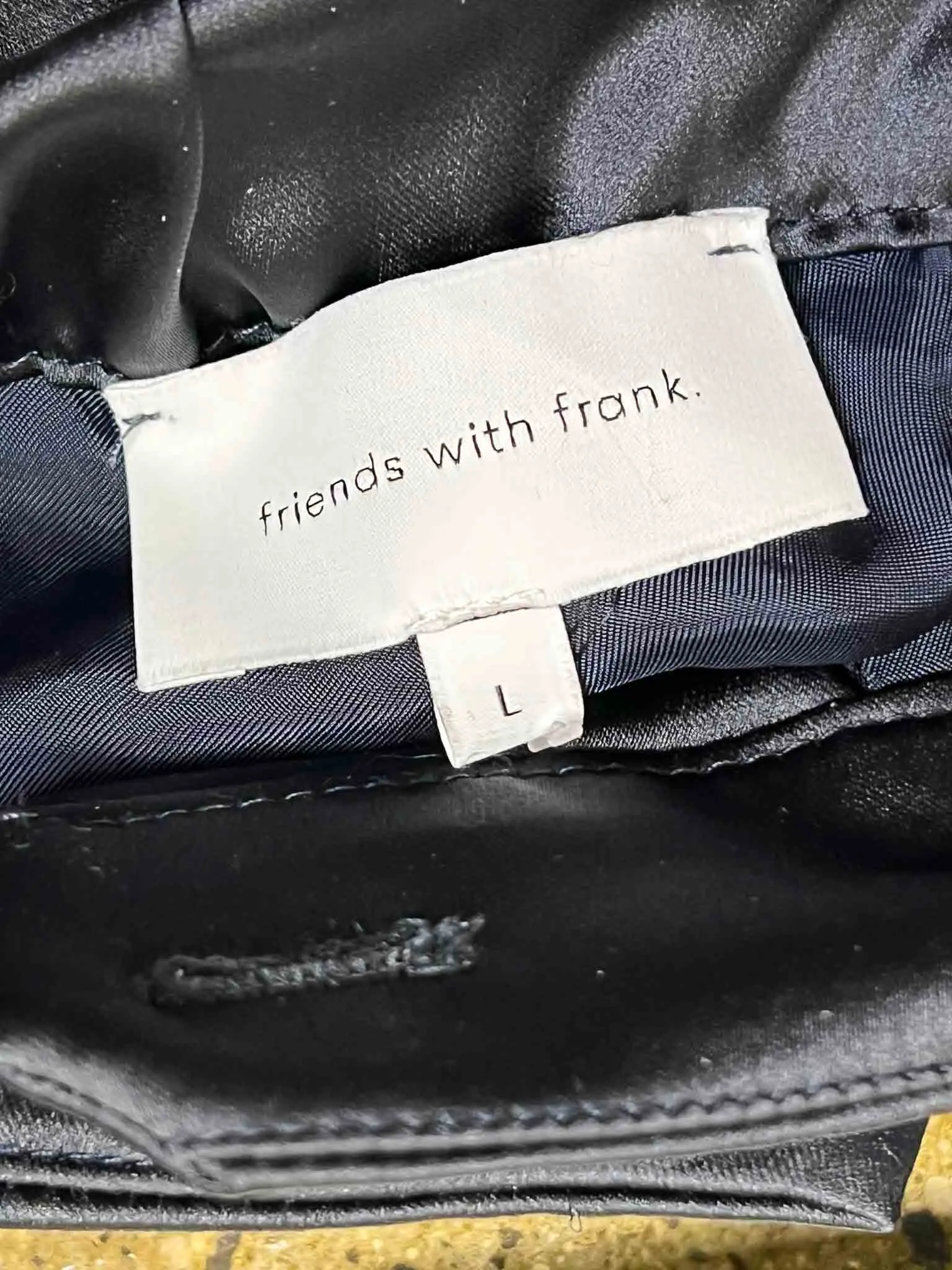 Size L | Friends With Frank Cupro Wide Leg Pants