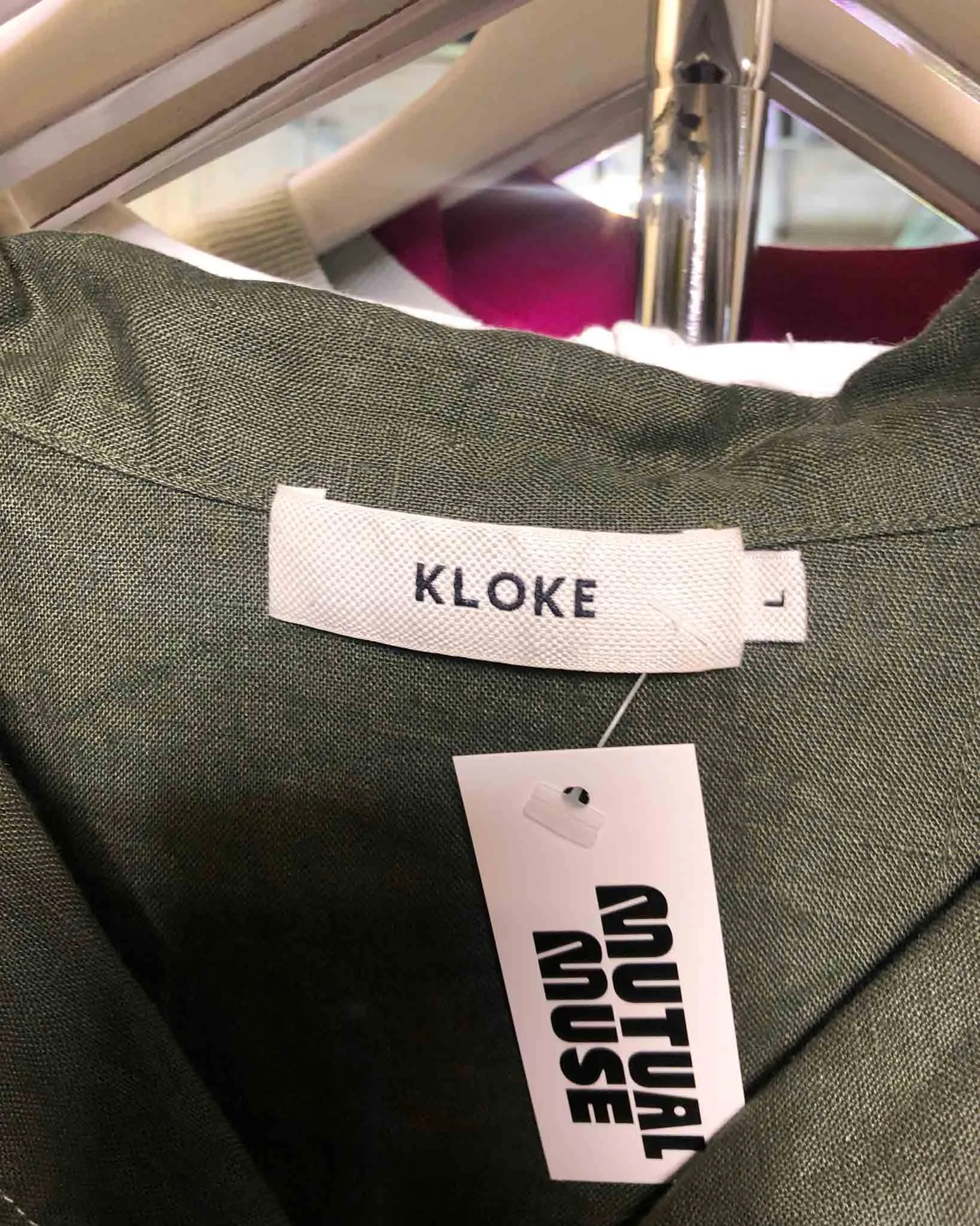 Size L | Kloke Oversized Linen Shirt Dress