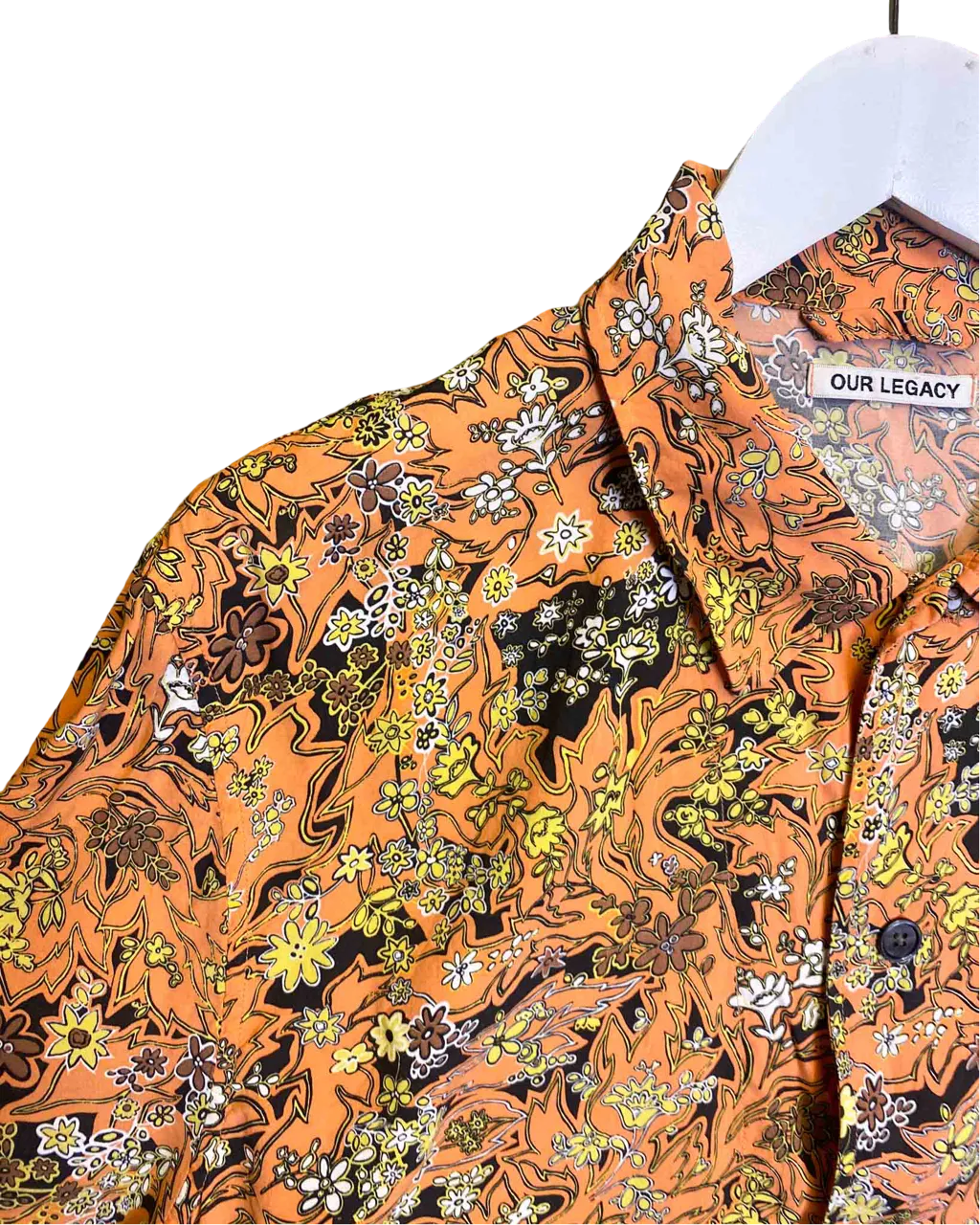 Size L | Our Legacy Boxy Plant Print Shirt