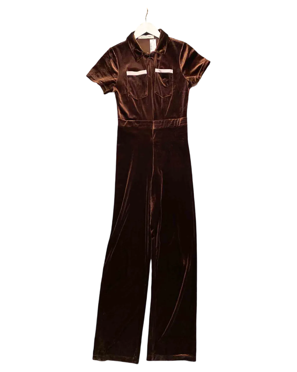 Size L | Peachy Den Velour Jumpsuit