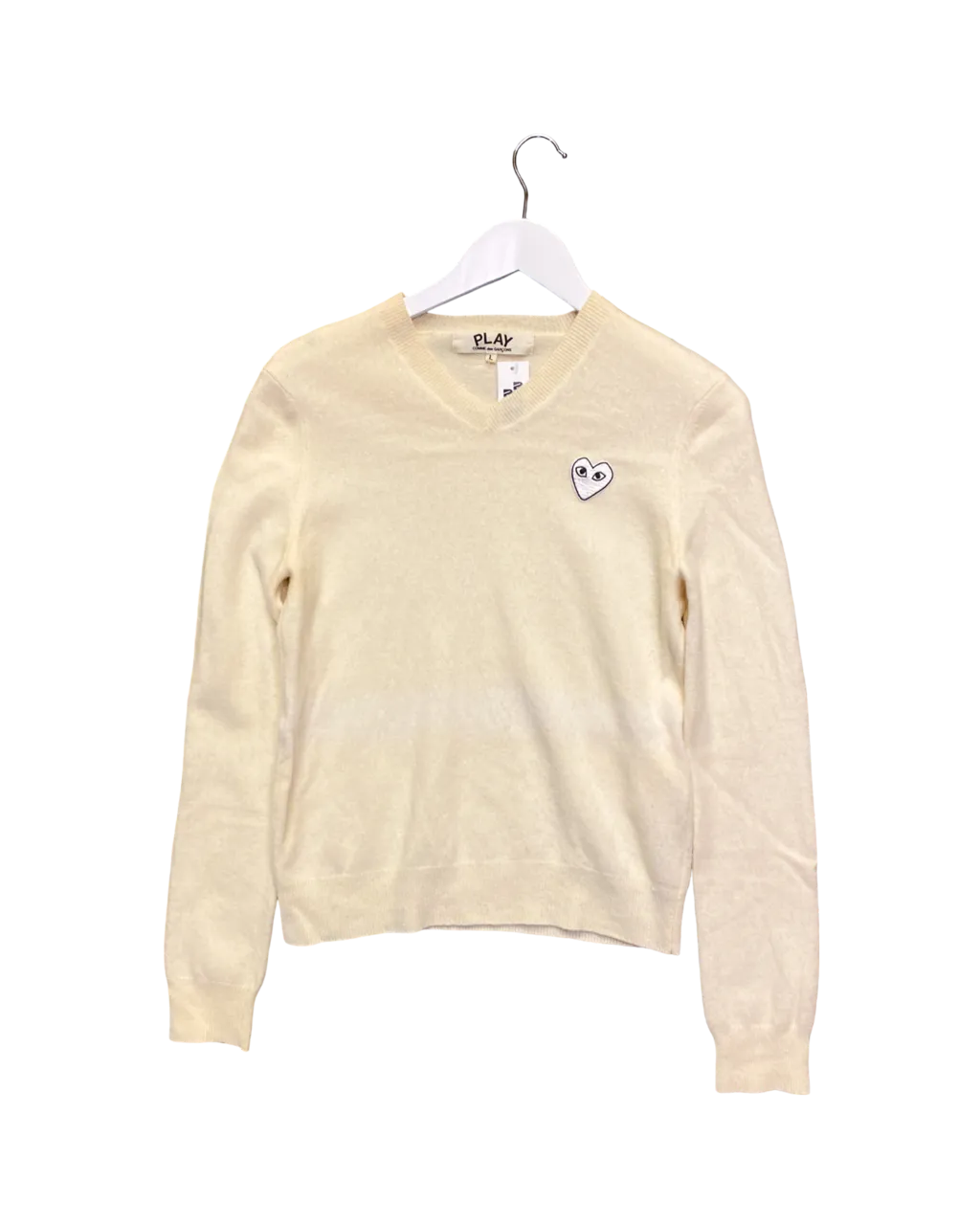 Size L | PLAY Comme des Garcons V Neck Jumper