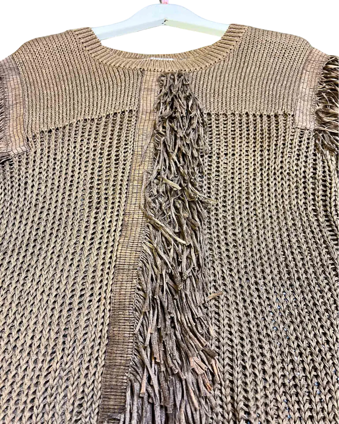 Size M | Issey Miyake Vintage Fringing Knit Top