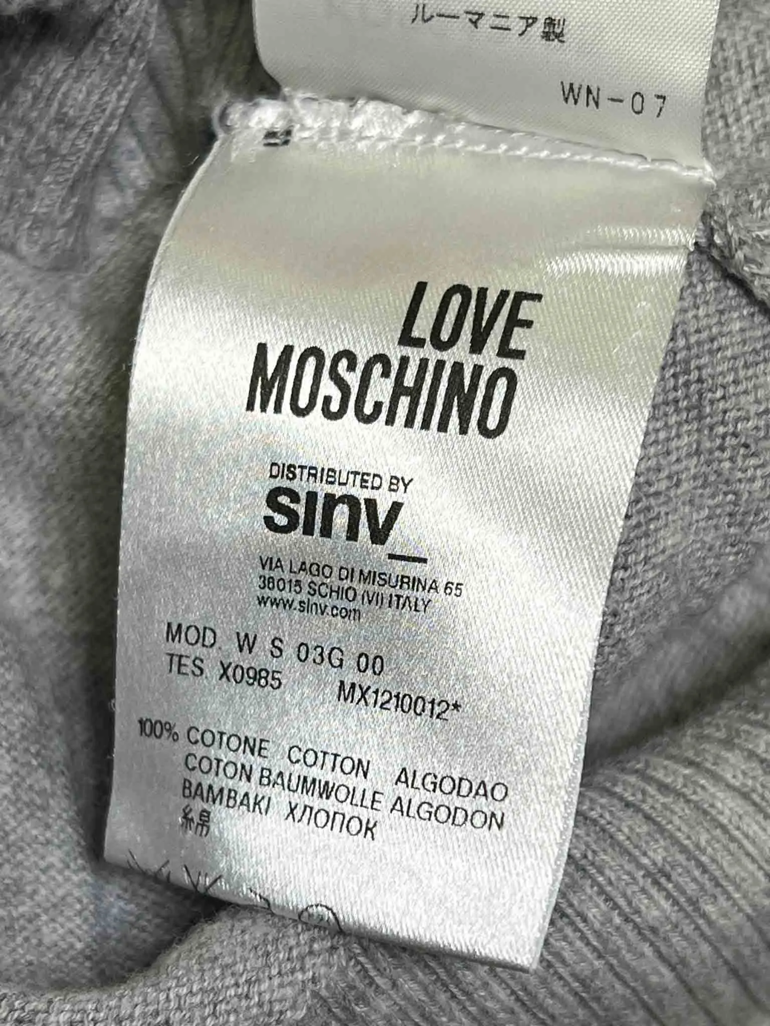 Size M | Love Moschino Printed Jumper