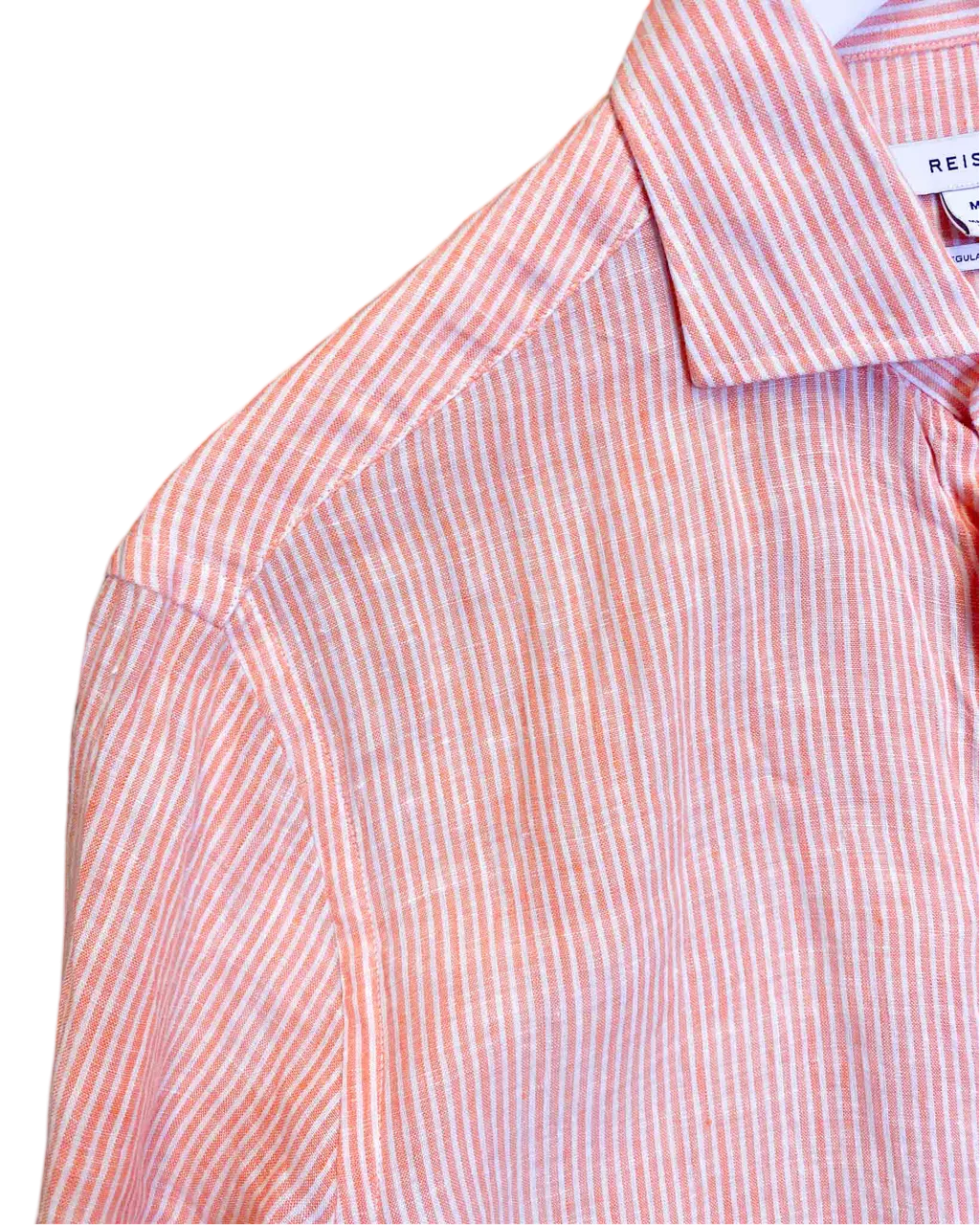 Size M | Reiss Striped Linen Shirt