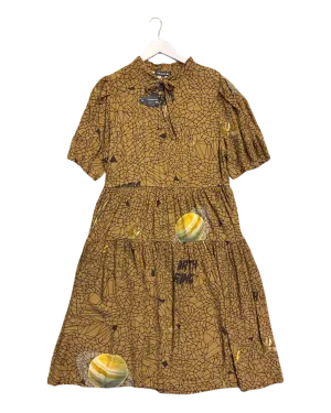 Size M | Salasai Planet Print Midi Dress