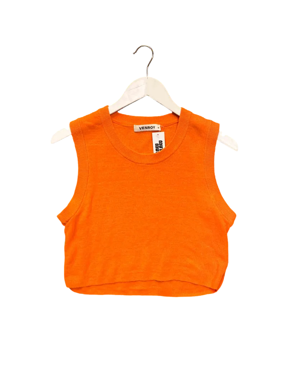 Size M | Venroy Knit Linen Sleeveless Top