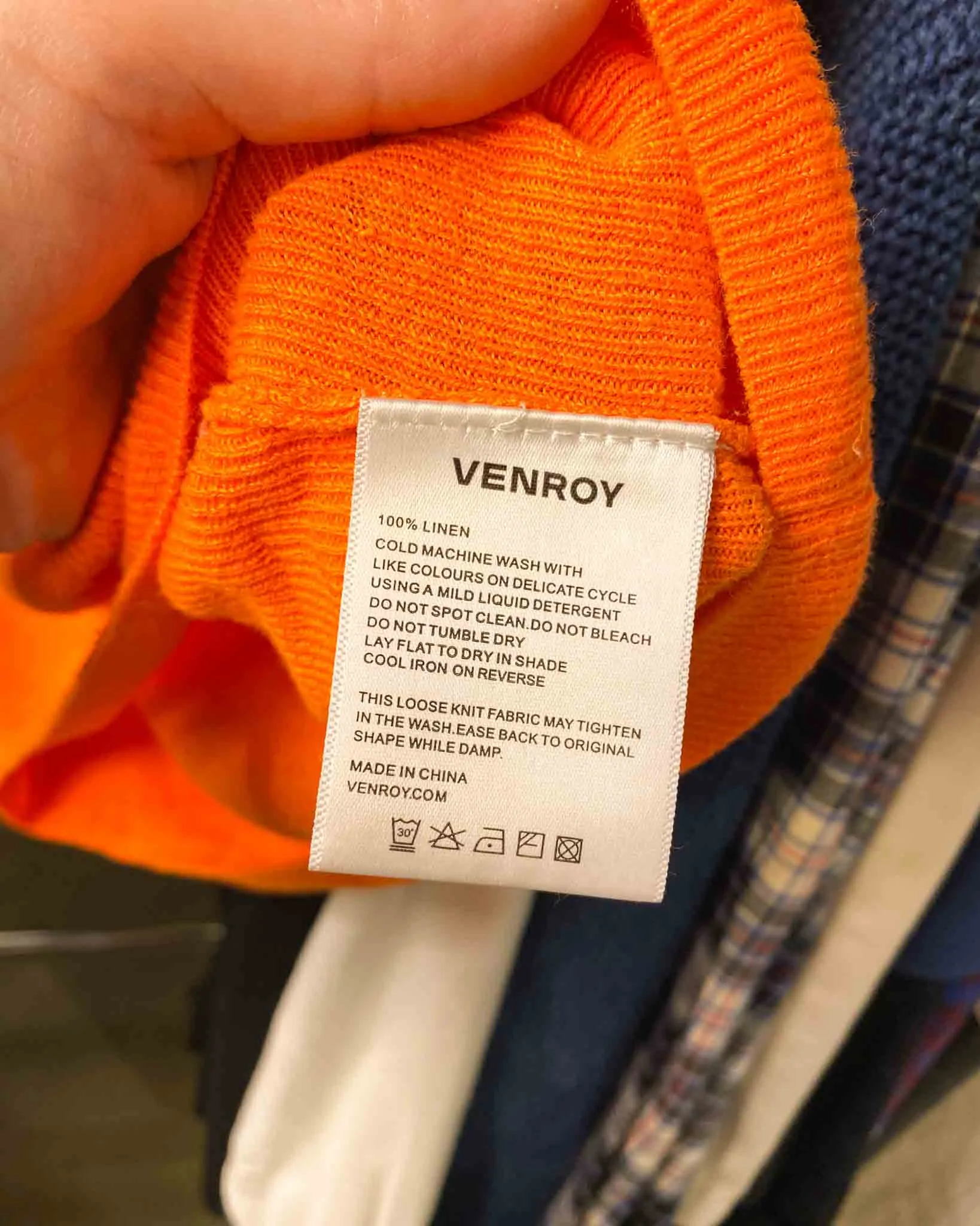 Size M | Venroy Knit Linen Sleeveless Top