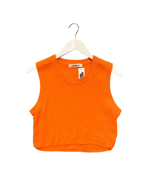 Size M | Venroy Knit Linen Sleeveless Top