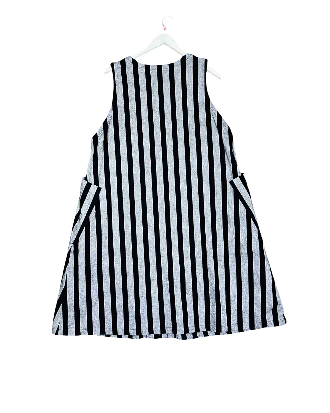 Size M | Y's for Living Striped Cotton Twill Dress