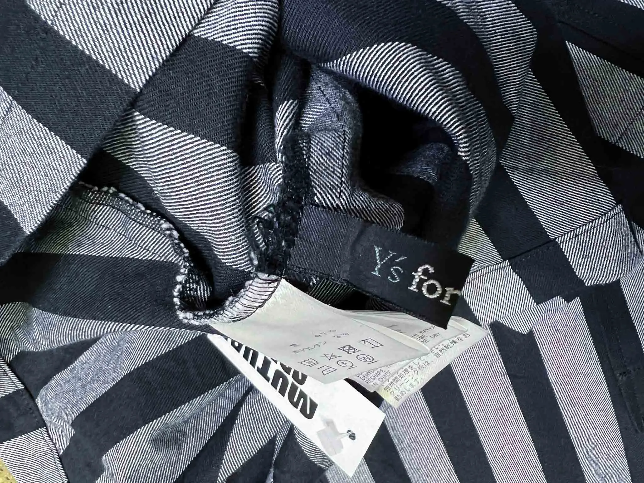 Size M | Y's for Living Striped Cotton Twill Dress