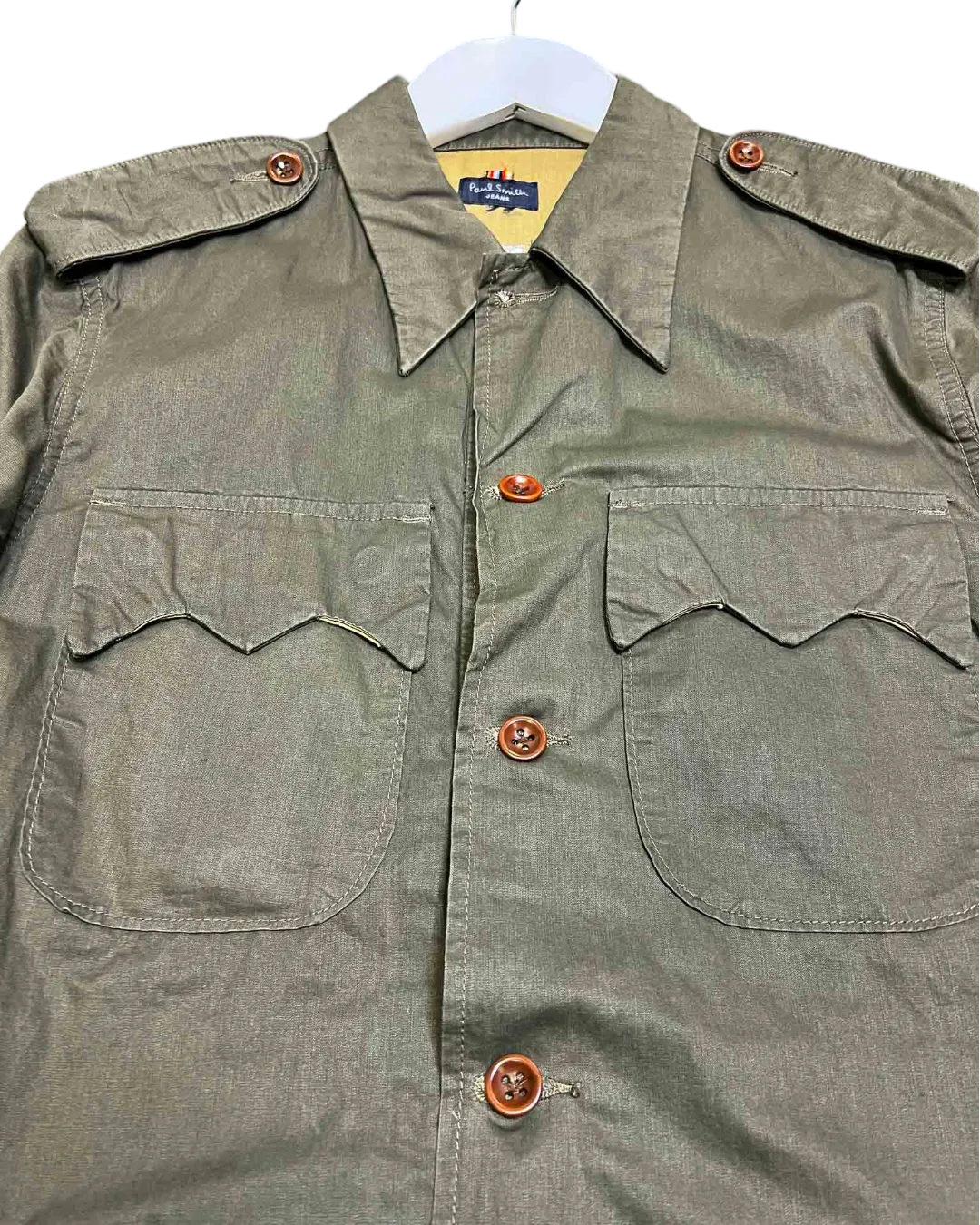 Size M/L | Paul Smith Jeans Y2K Khaki Shirt