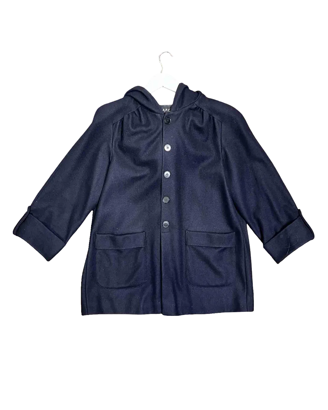 Size S | A.P.C. Hooded Wool Jacket