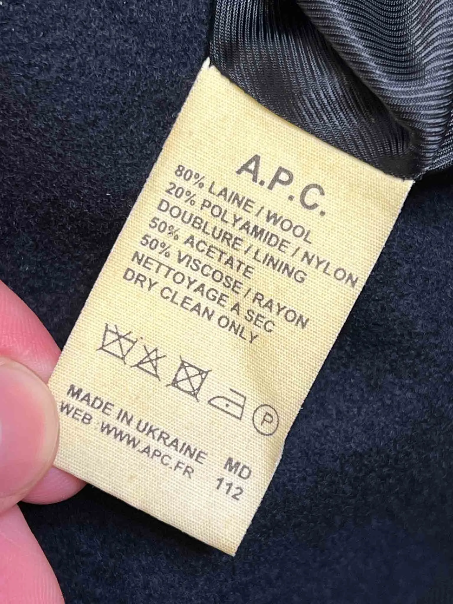 Size S | A.P.C. Hooded Wool Jacket