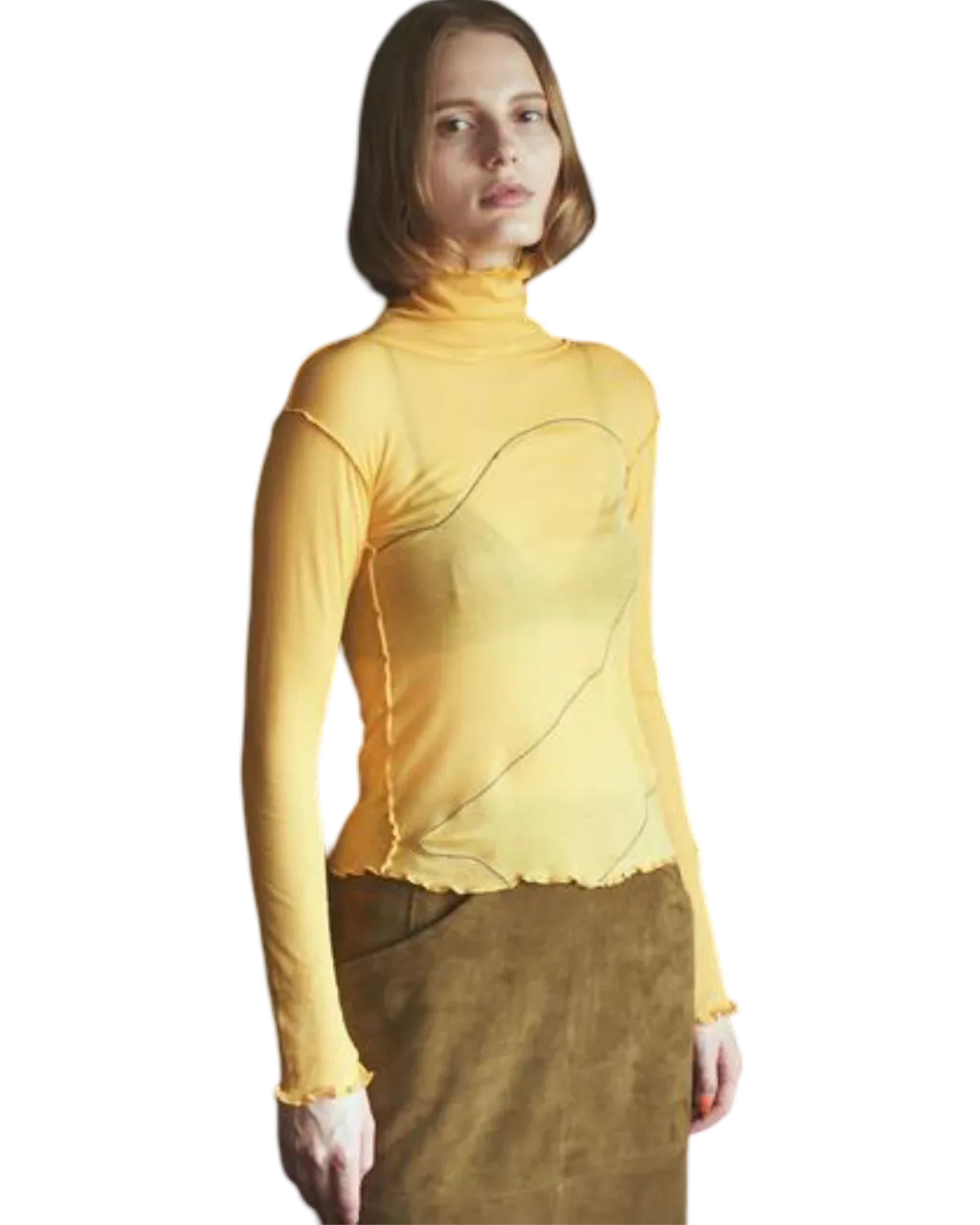 Size S | Baserange Mitrovic Cotton Turtle Neck Top